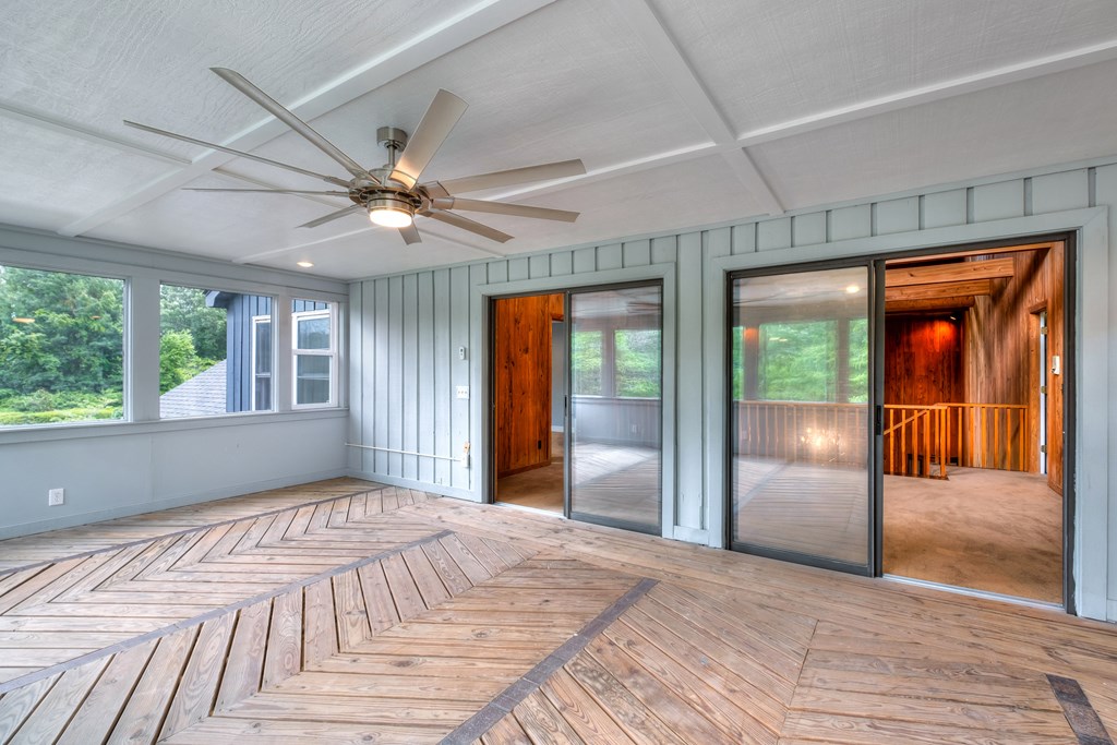 Enclosed Porch perfect for a family room